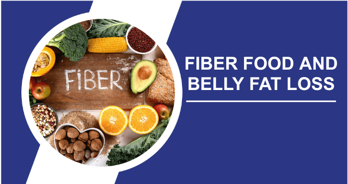 Fiber food lose belly fat title image