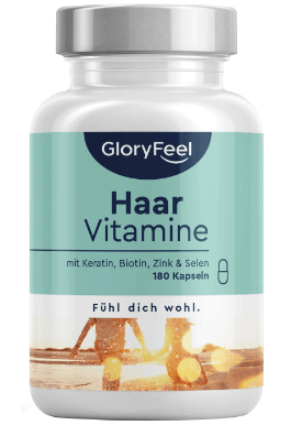 GloryFeel Vitamine fuer Haare Abbild Tabelle